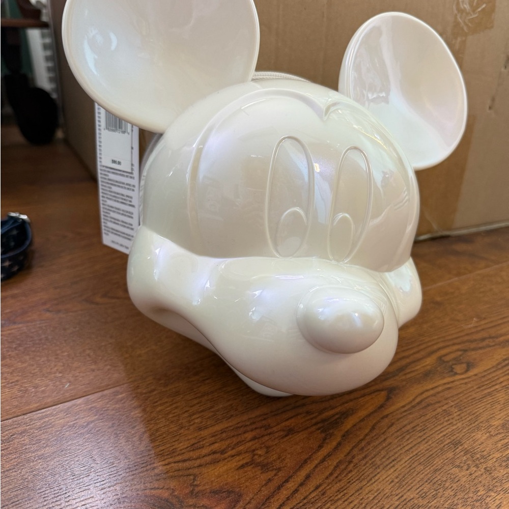 Loungefly Disney White Mickey Mouse mold crossbody